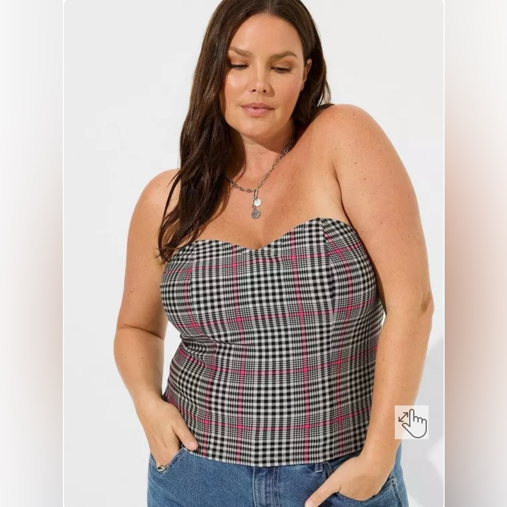 Torrid Ponte Sweetheart Tube Top